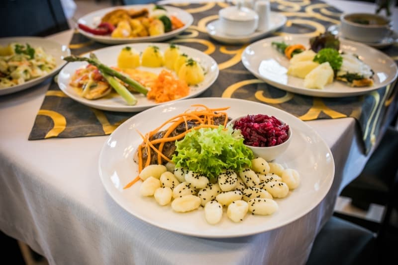 Potrawa konsolacyjna w Sali konsolacyjnej Wspomnienie